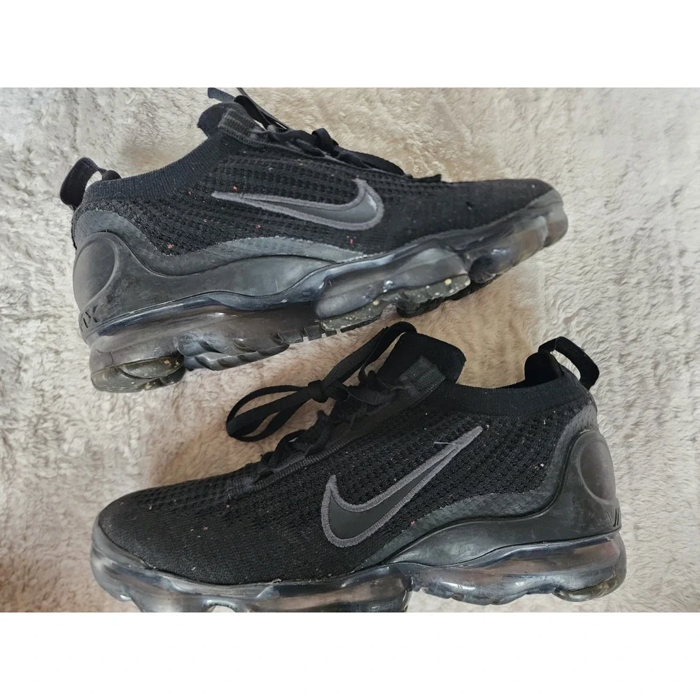 Nike Air VaporMax Black Recycled Material Youth 6.5 Mens Athletic Sneakers